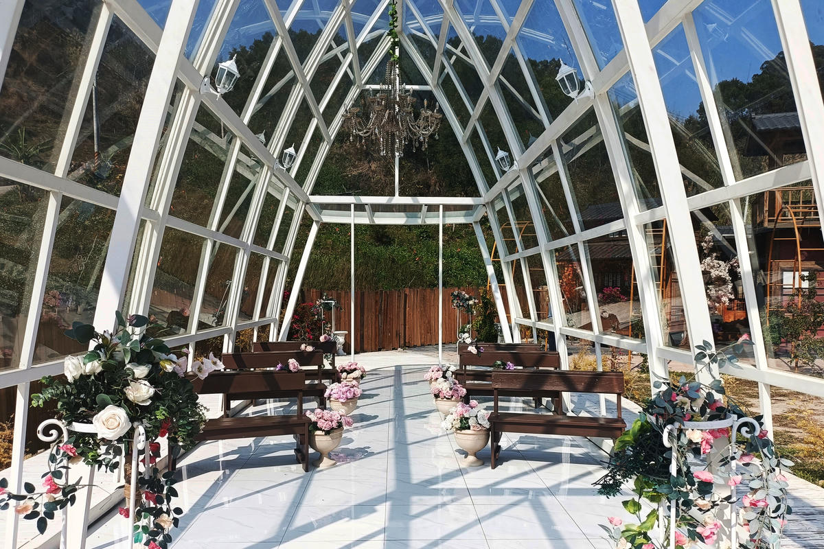 苗栗景點｜莫內秘密花園：婚紗攝影基地，重現京都街道風情
