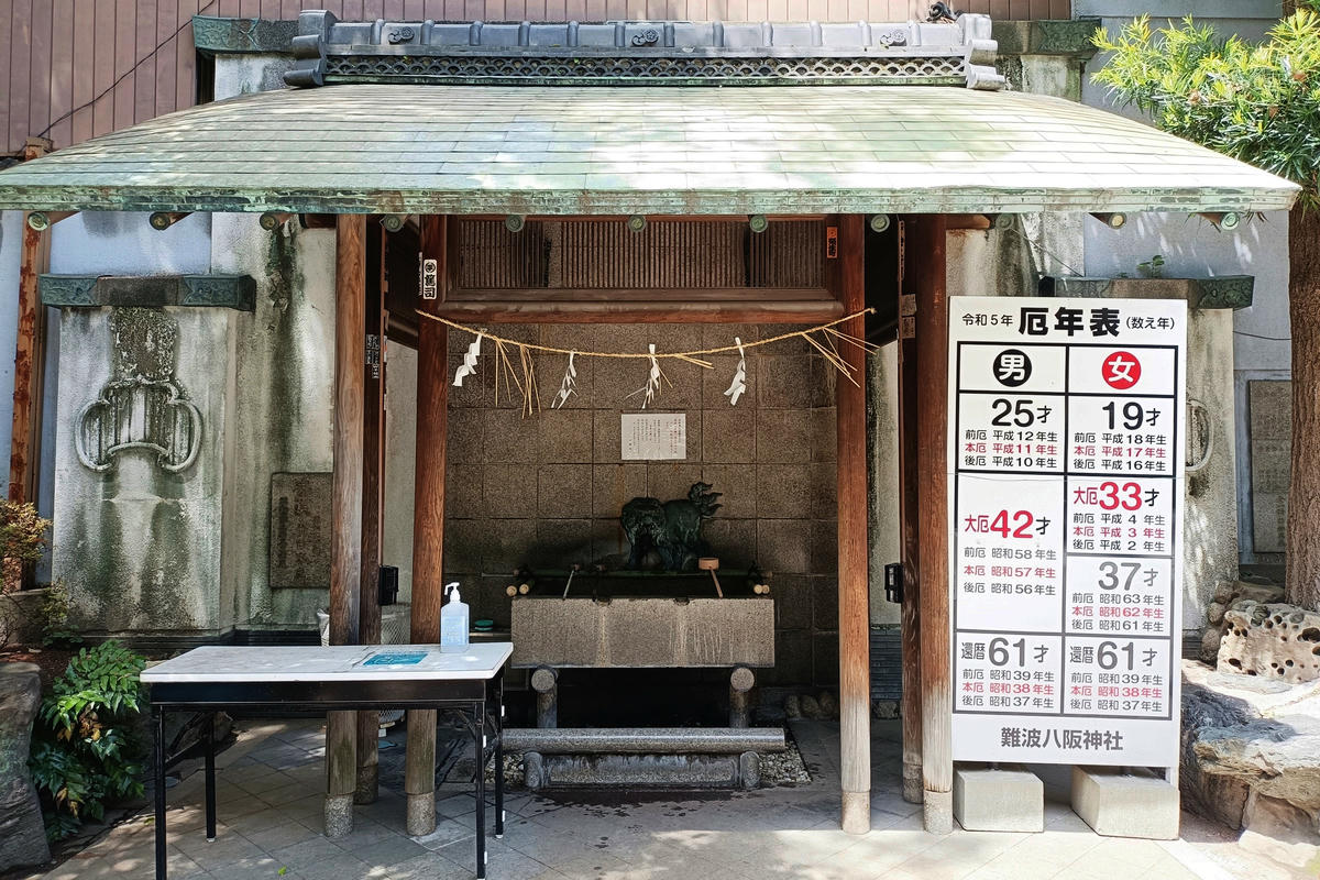 大阪景點｜難波八阪神社：巨大獅子頭神社