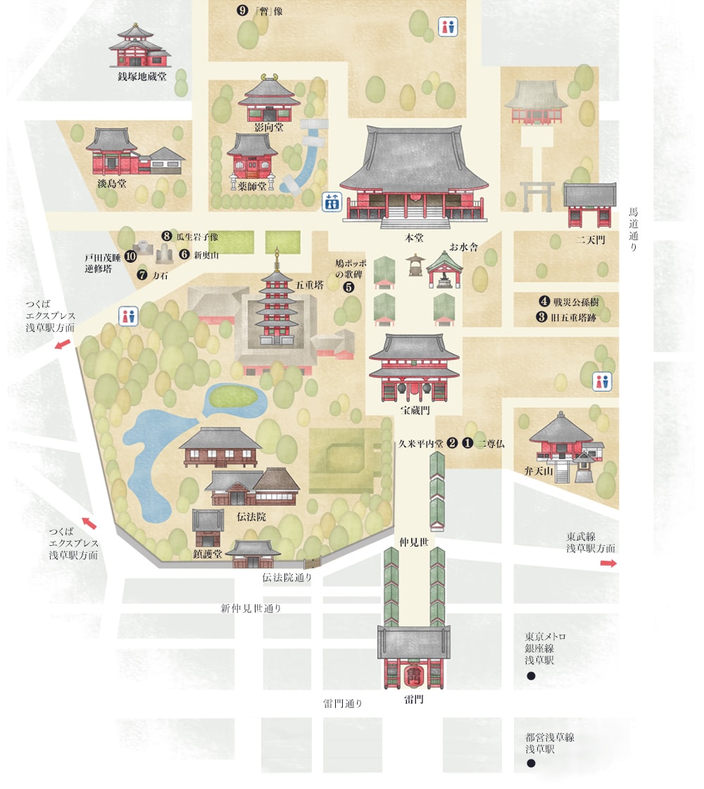 東京景點｜淺草寺：仲見世通商店街、淺草文化觀光中心